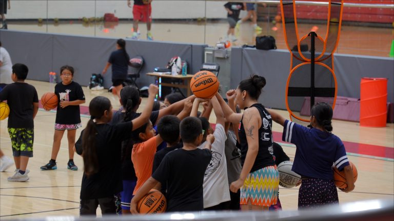 Former NBA Player Volunteers at Navajo Basketball Camp