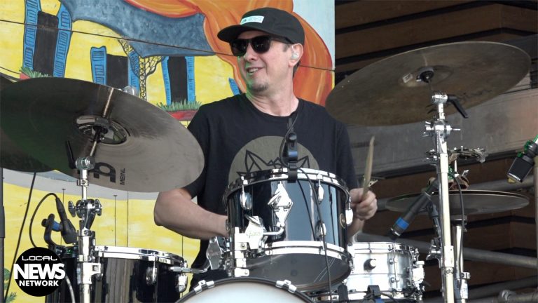 Adam Deitch playing drums